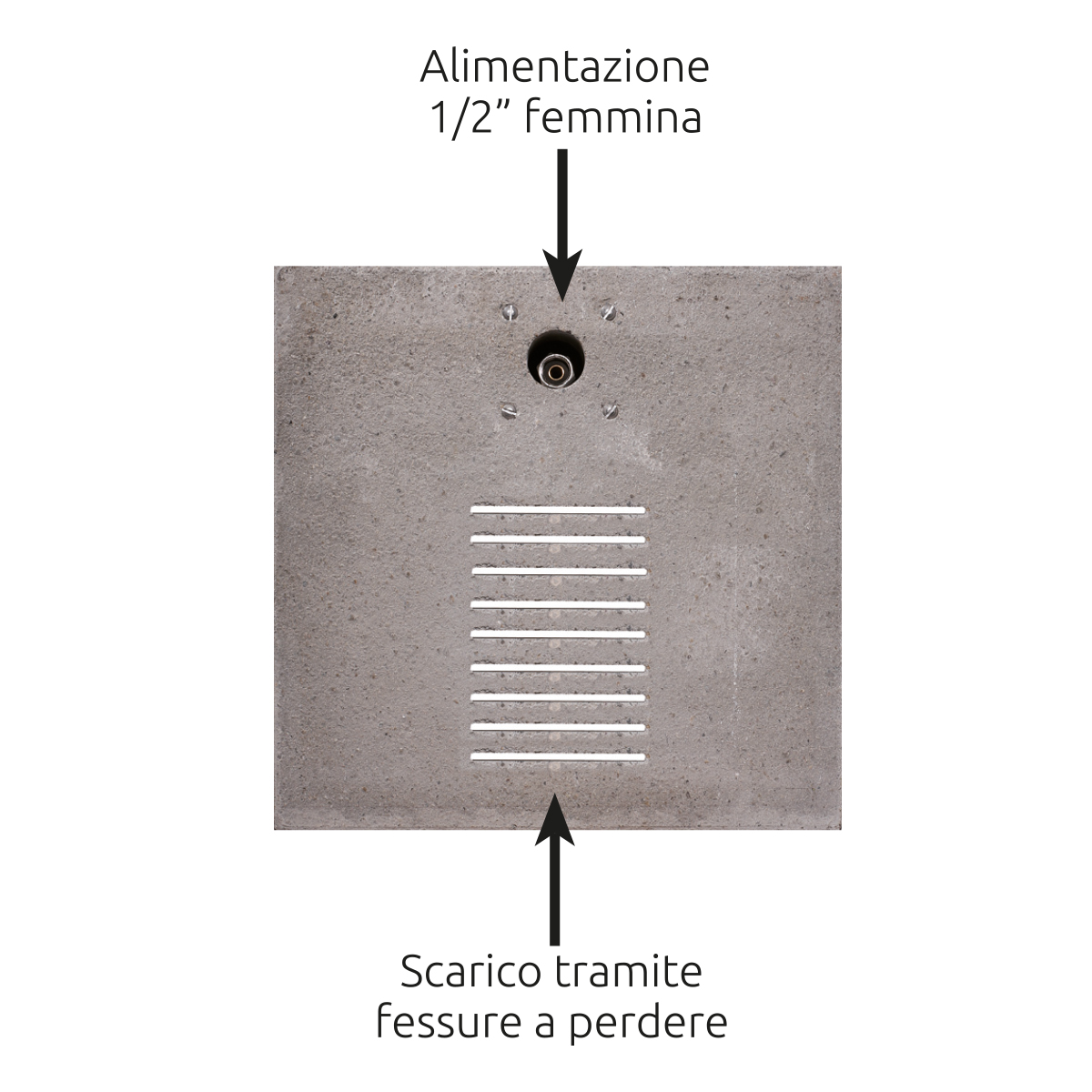 FONTANA IN METALLO DA GIARDINO CON BASE 42/QBM BEL-FER - immagine 3