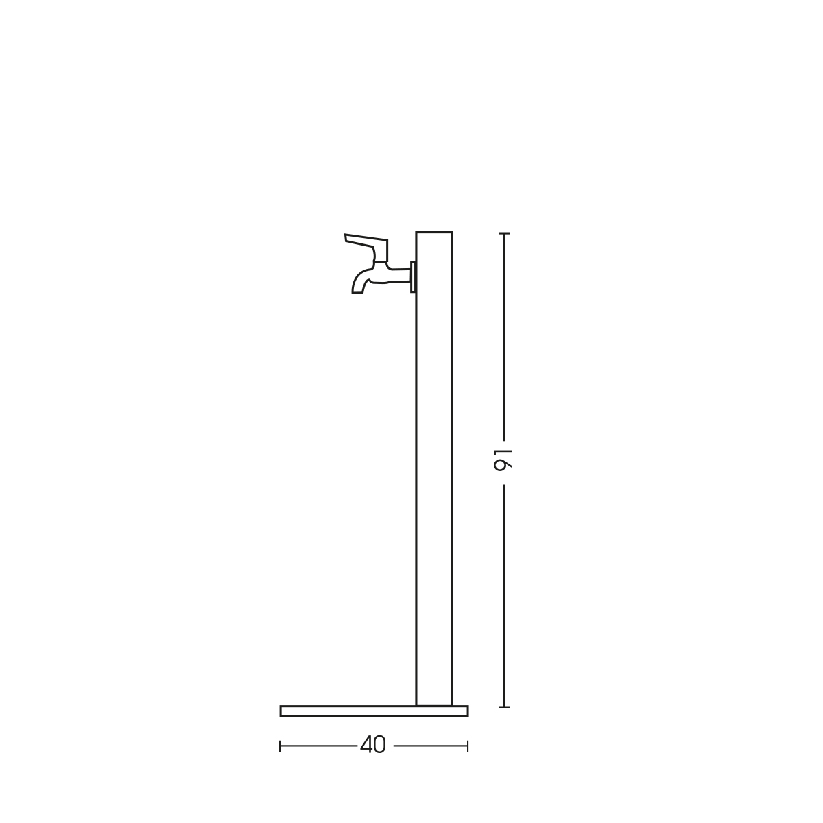 FONTANA IN METALLO DA GIARDINO CON BASE 42/QBM BEL-FER - immagine 2