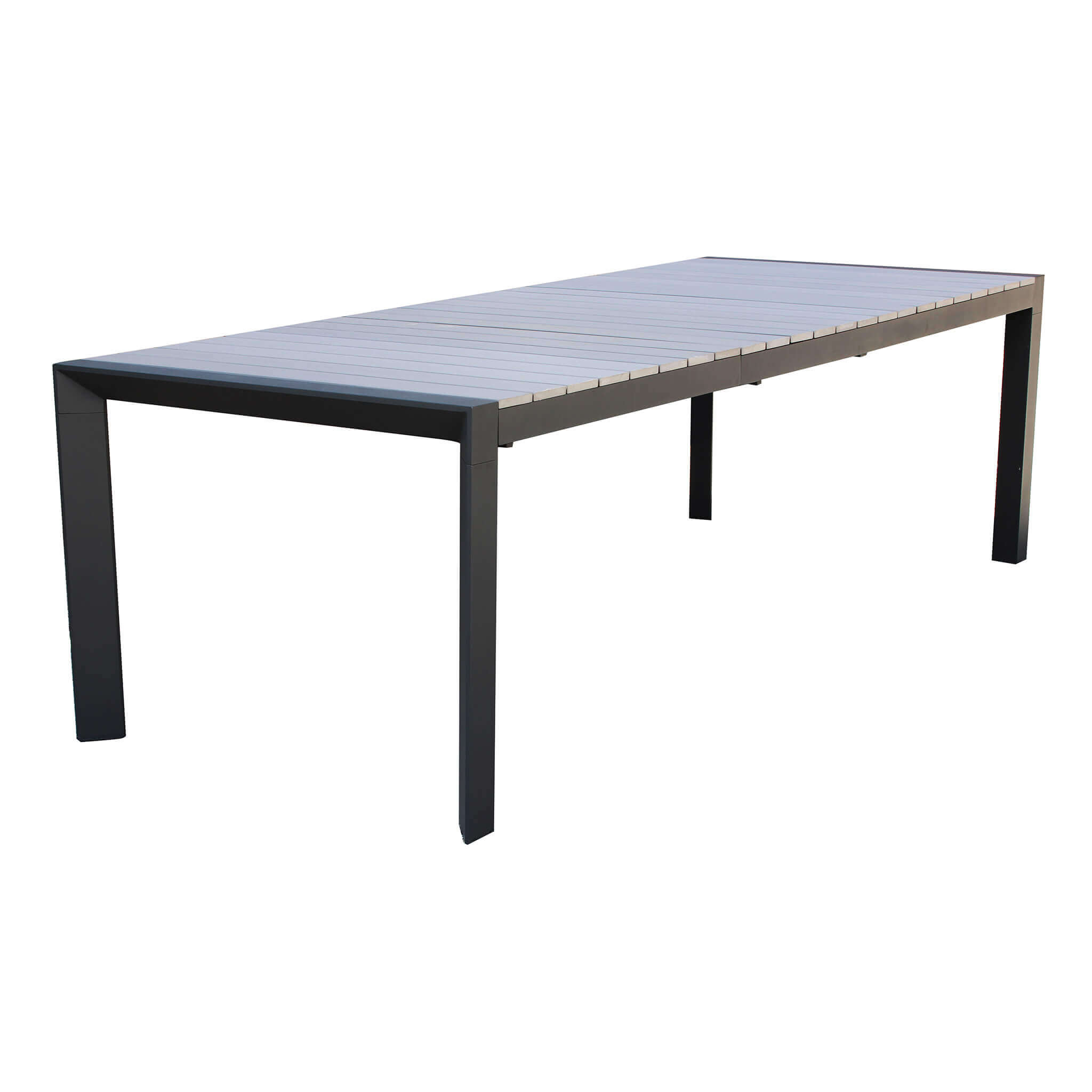 TAVOLO CON PIANO POLYWOOD FLORIDA 162/242 ANTRACITE - immagine 3