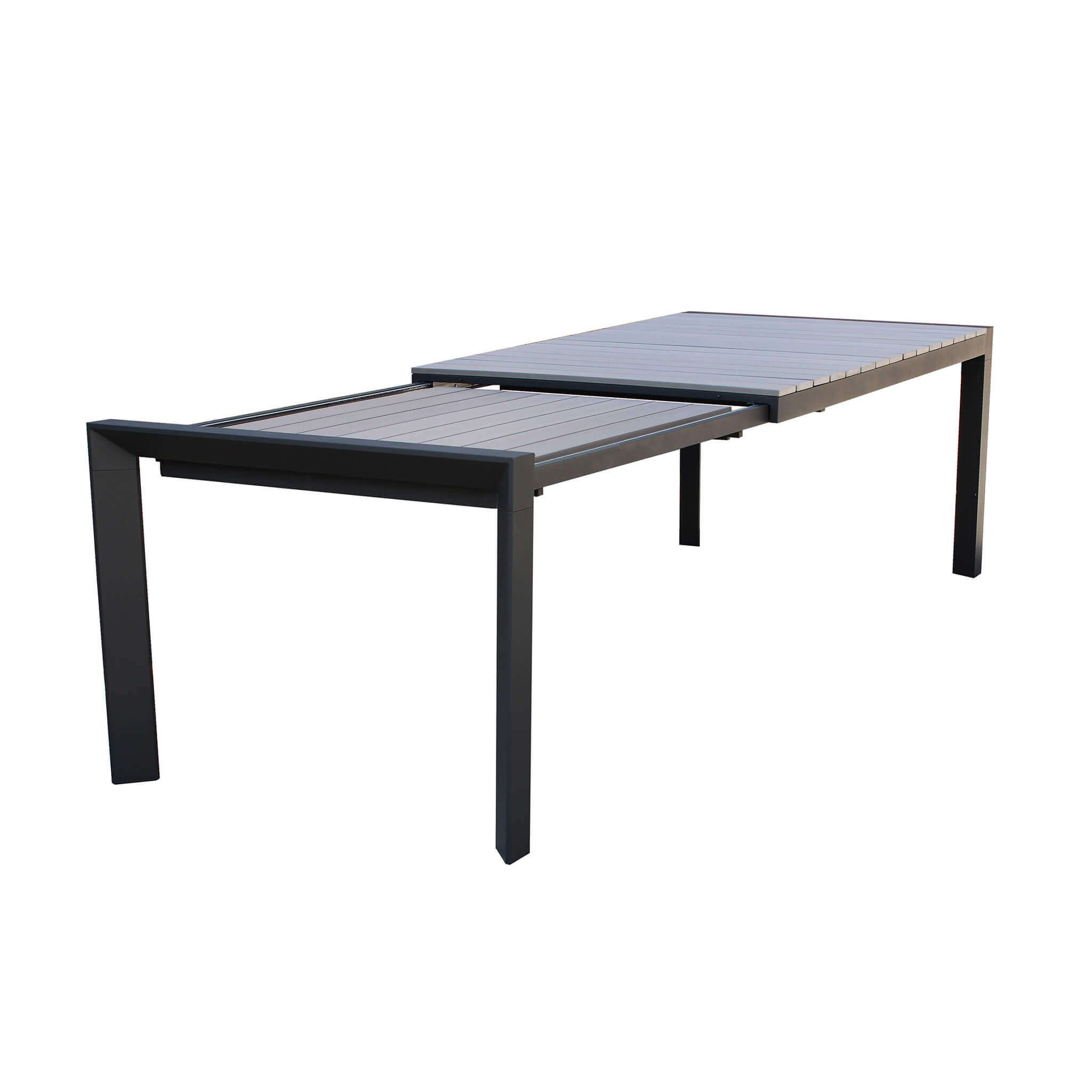 TAVOLO CON PIANO POLYWOOD FLORIDA 162/242 ANTRACITE - immagine 4