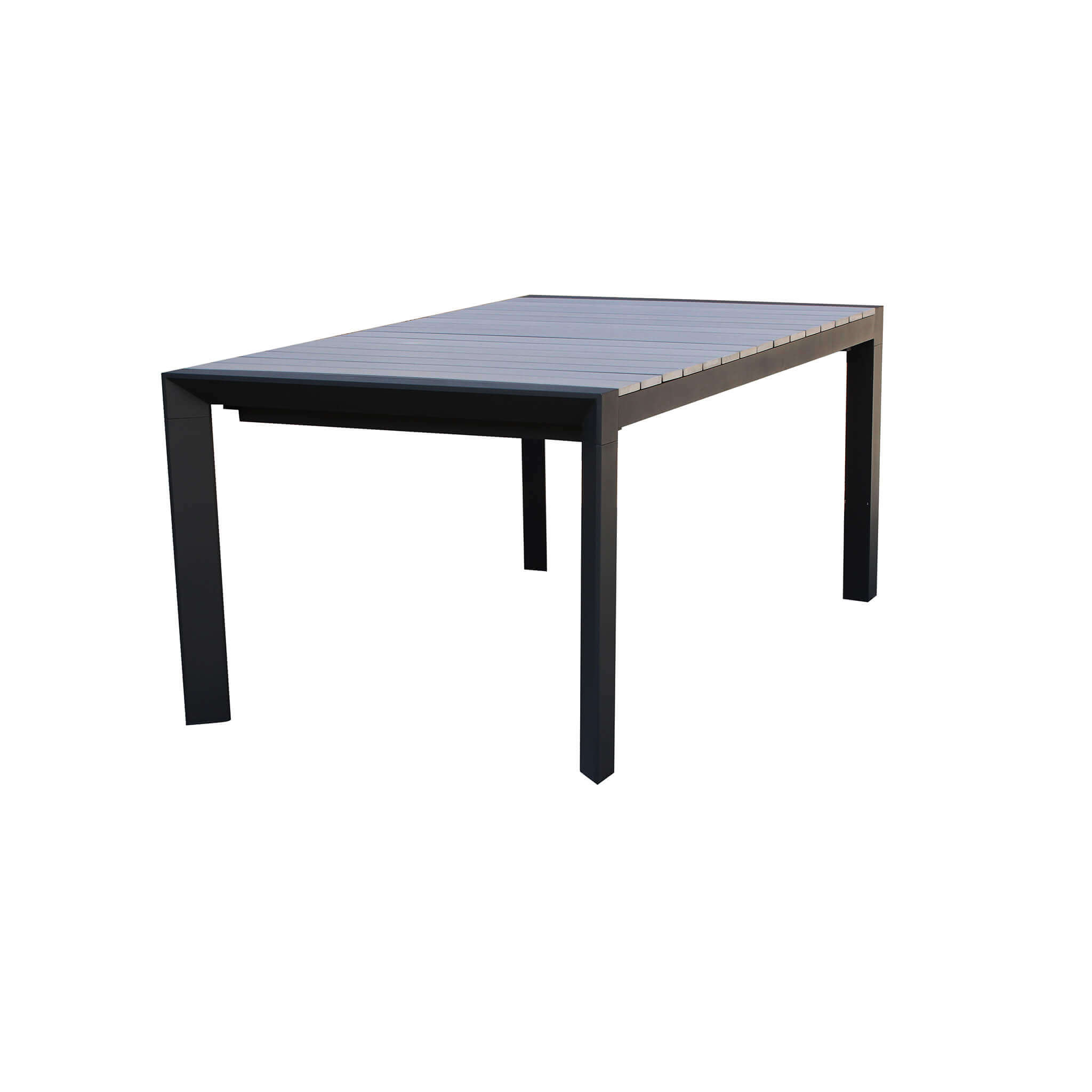 TAVOLO CON PIANO POLYWOOD FLORIDA 162/242 ANTRACITE - immagine 2