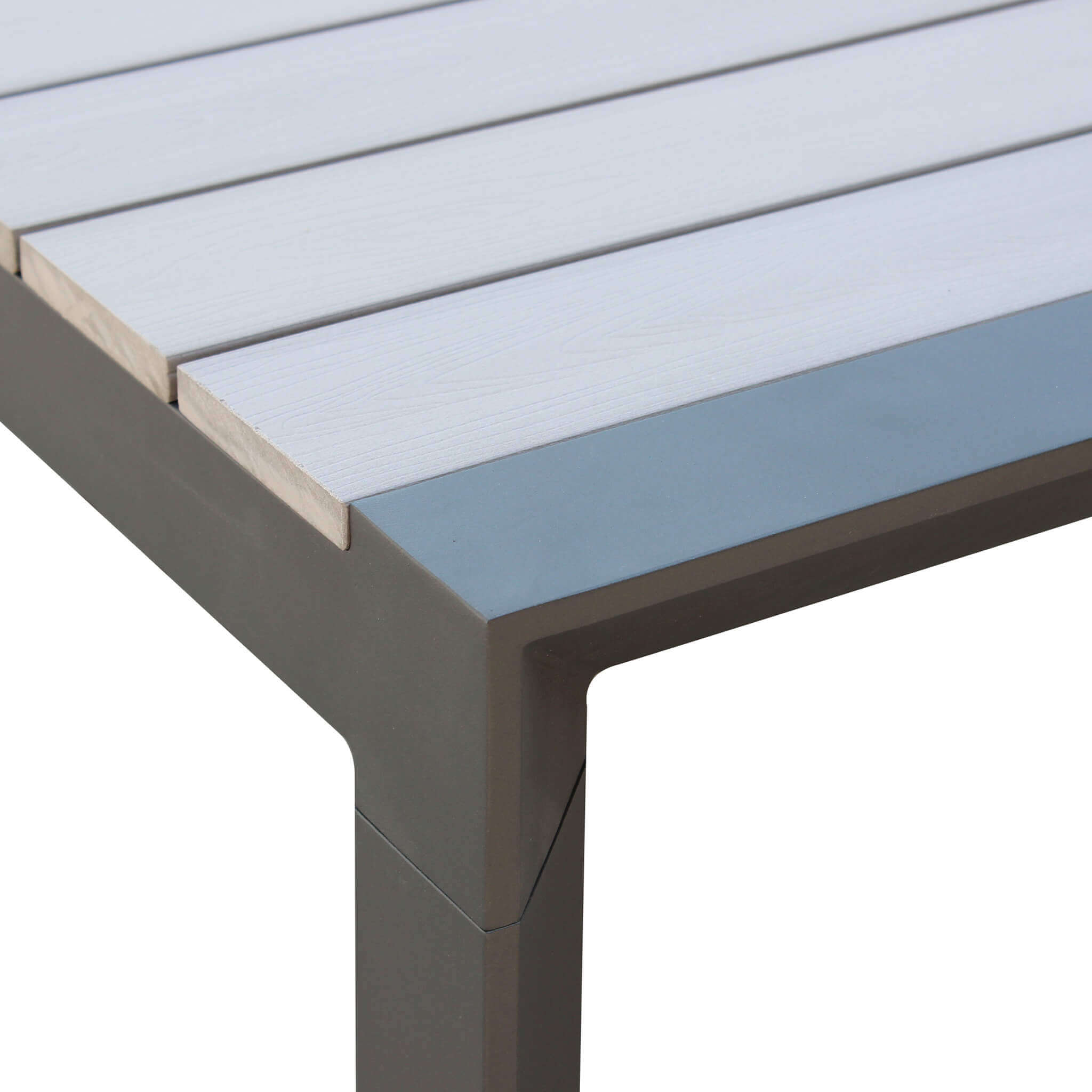 TAVOLO CON PIANO POLYWOOD FLORIDA 162/242 ANTRACITE - immagine 6