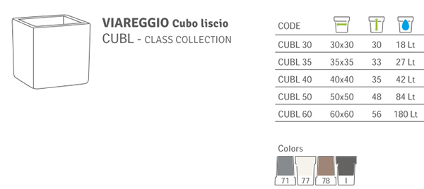 VASO VIAREGGIO CUBO LISCIO VASAR - immagine 10