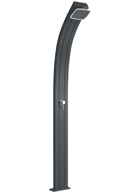 DOCCIA SOLARE 25LT DA ESTERNO MISCELATORE ARKEMA SPRING A100 ANTRACITE