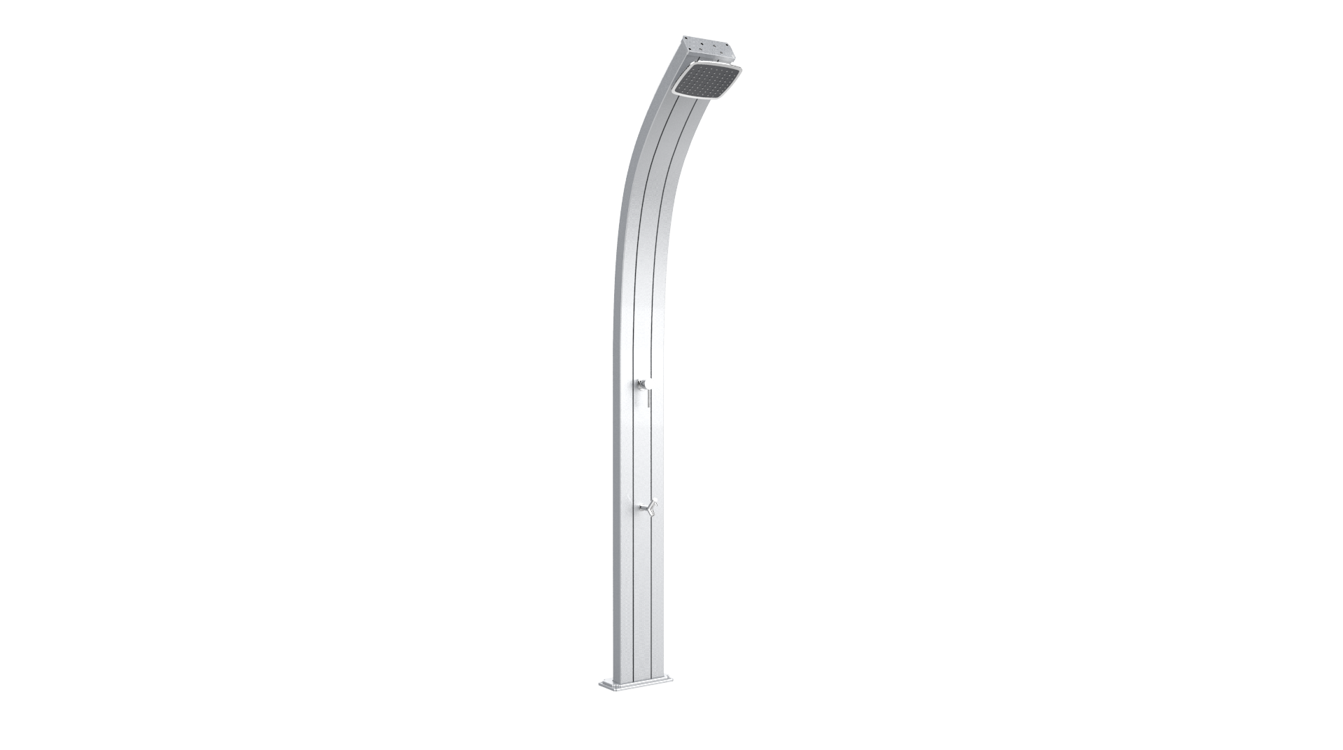 DOCCIA SOLARE 25LT DA ESTERNO MISCELATORE E LAVAPIEDI ARKEMA SPRING A120 INOX