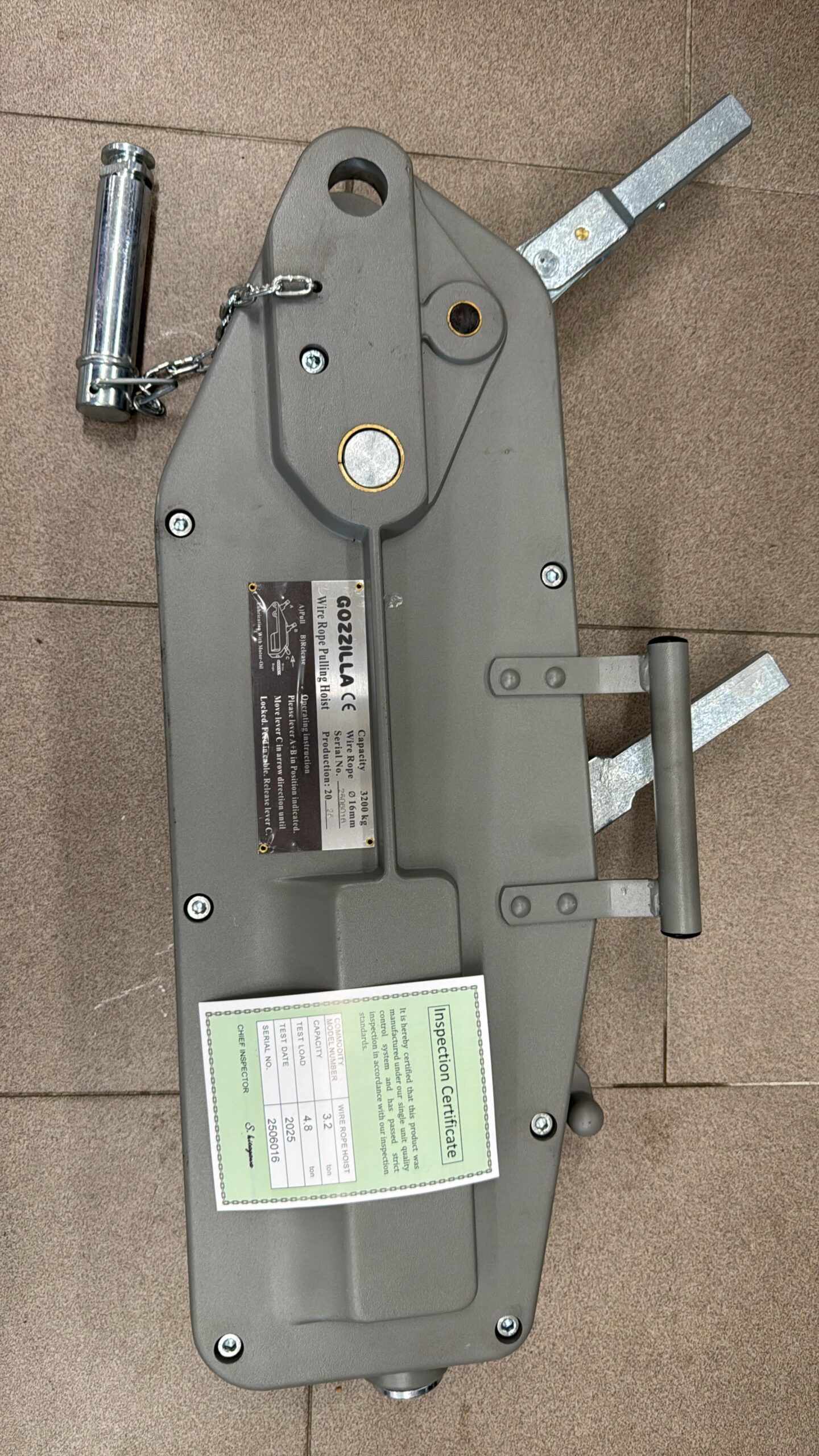 PARANCO 3200KG CON FUNE ACCIAIO DA 16MM - immagine 3